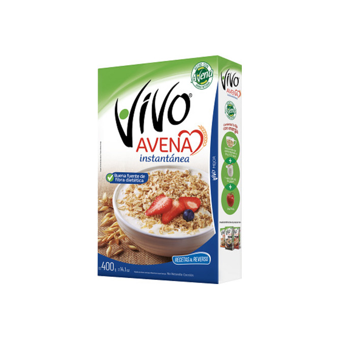 Avena instantánea en caja Vivo 400 gramos