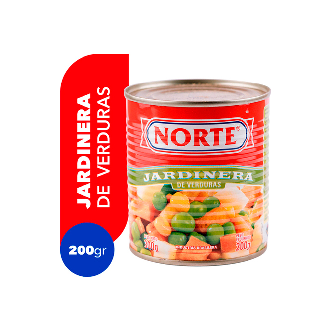 Jardinera de verduras en lata Norte 200 gramos