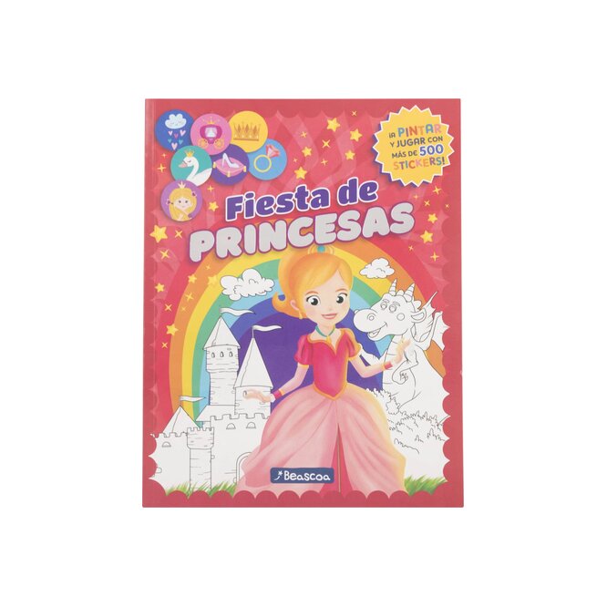 Libro con stickers fiesta de princesas Beascoa