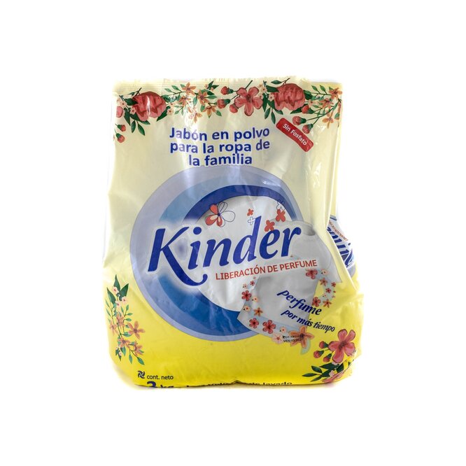 Jabón en Polvo Liberación de Perfume Kínder 3 kilos