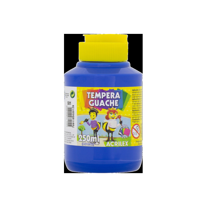 TEMPERA GUACHE AZUL TURQUEZA 250ML ACRIL