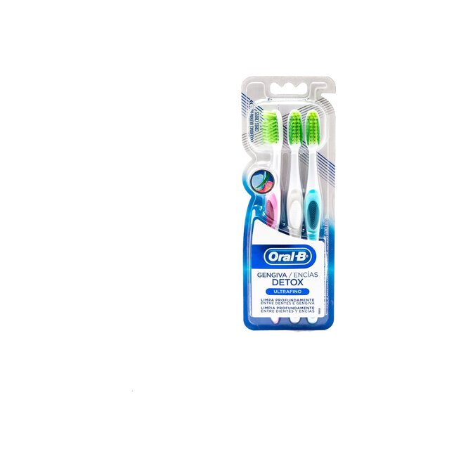 Cepillo dental detox ultrafino Oral-B 3 unidades
