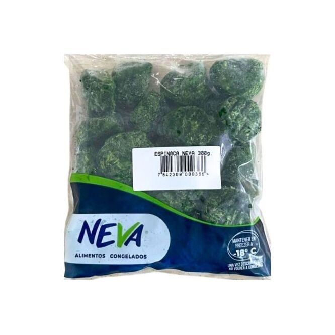Espinaca congelada paquete Neva 300 gramos
