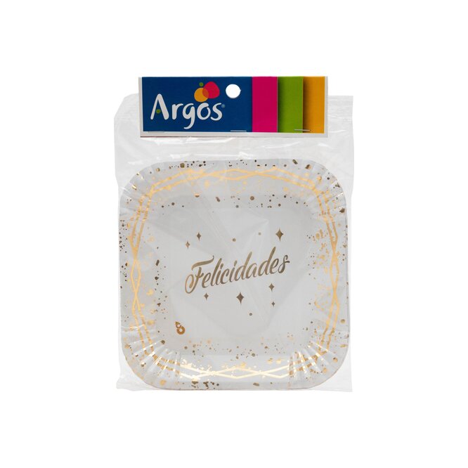 PLATOS DESECHAVARCOLDIS8 UNID ARGOS