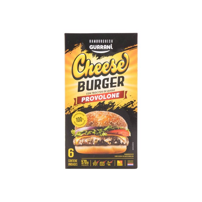 Hamburguesa de carne vacuna caja Guaraní 570 gramos