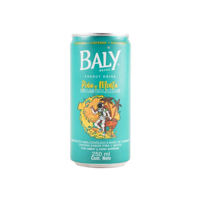 Bebida energizante piña y menta Baly 250 ML
