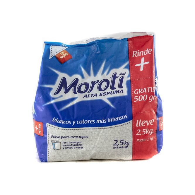 JABON E/POLVO BLANQUEADOR 2.5KG MOROTI B