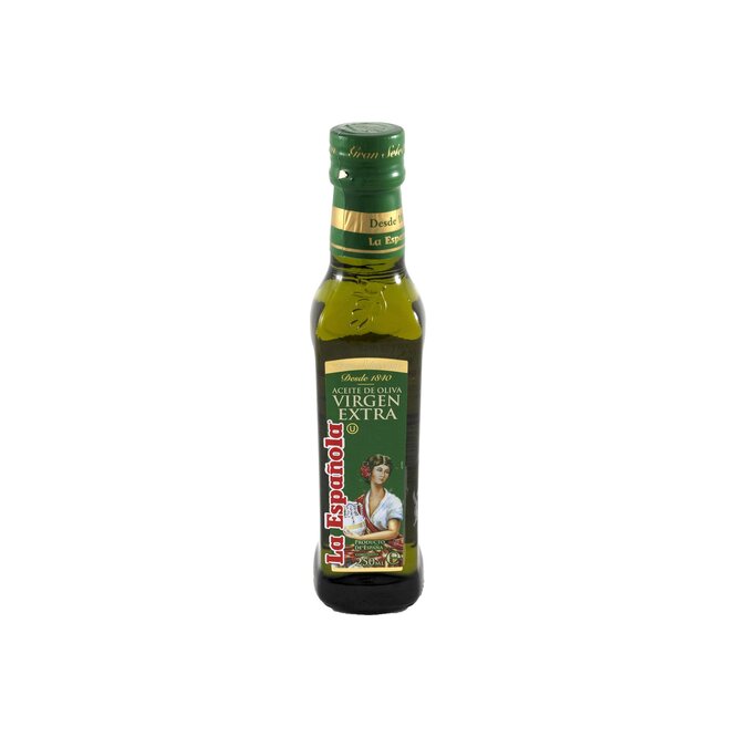 Aceite de oliva extra virgen en botella La Española 250 ml