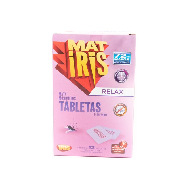 Tabletas Mata Mosquitos Relax en caja Matiris 12 unidades
