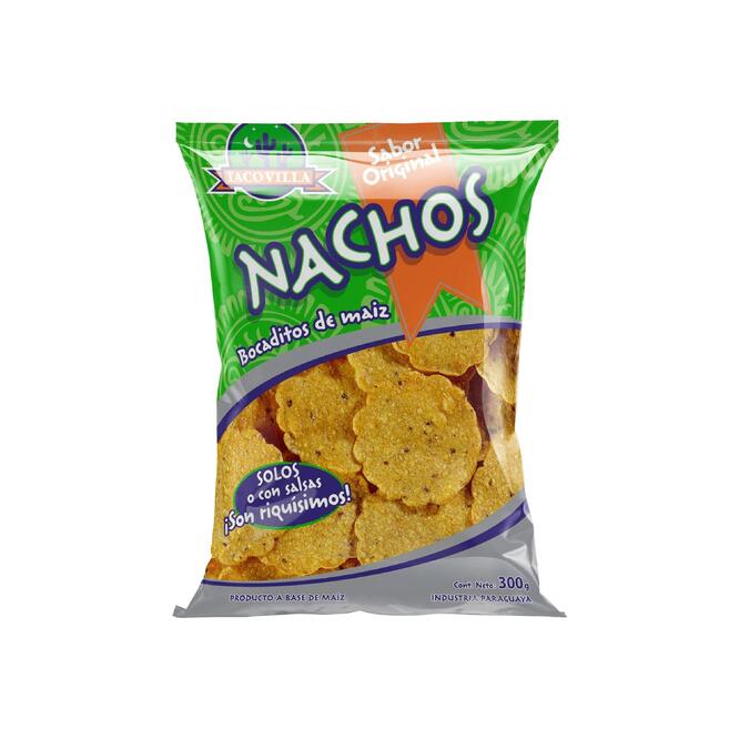Nachos sabor original en bolsa Taco Villa 300 gramos