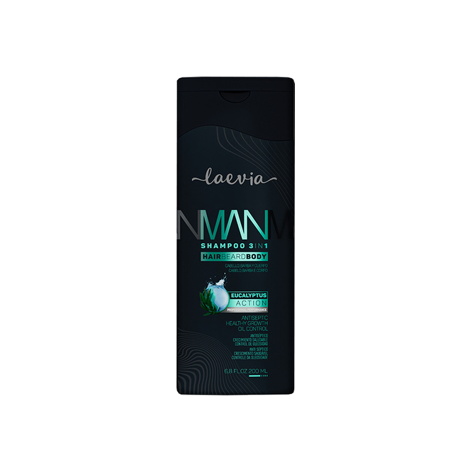 SHAMPU MAN EUCALYPTUS 3 IN 1 200ML. LAEV