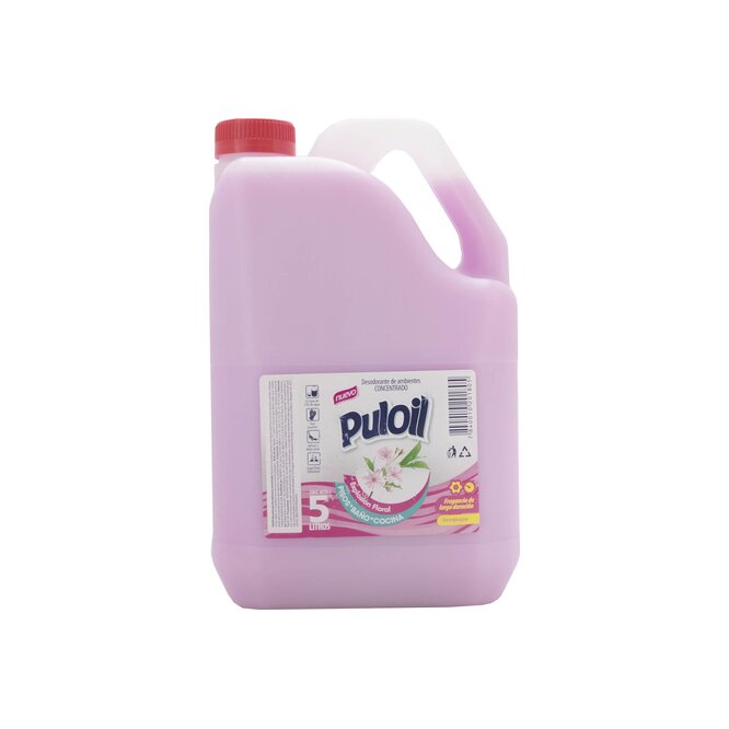 Desodorante de ambiente aroma explosión floral concentrado bidón Puloil 5 litros