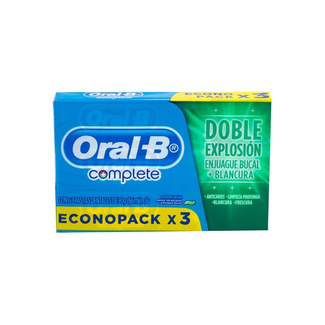 Pasta dental doble explosión Oral B 3 unidades