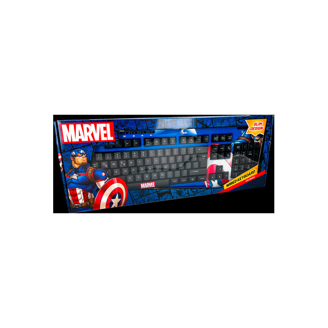 Teclado USB capitán américa Xtech