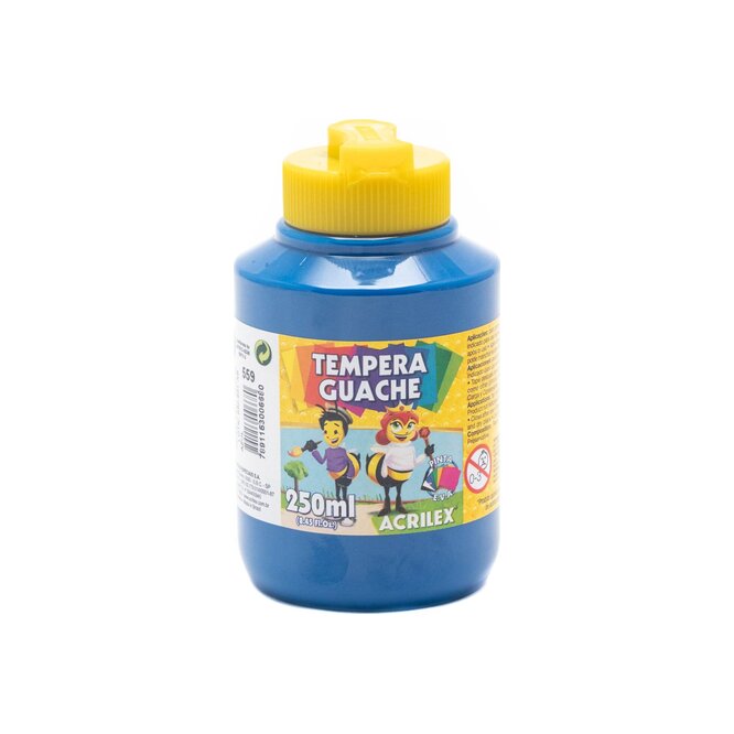 Témpera color azul Acrilex 250 ML