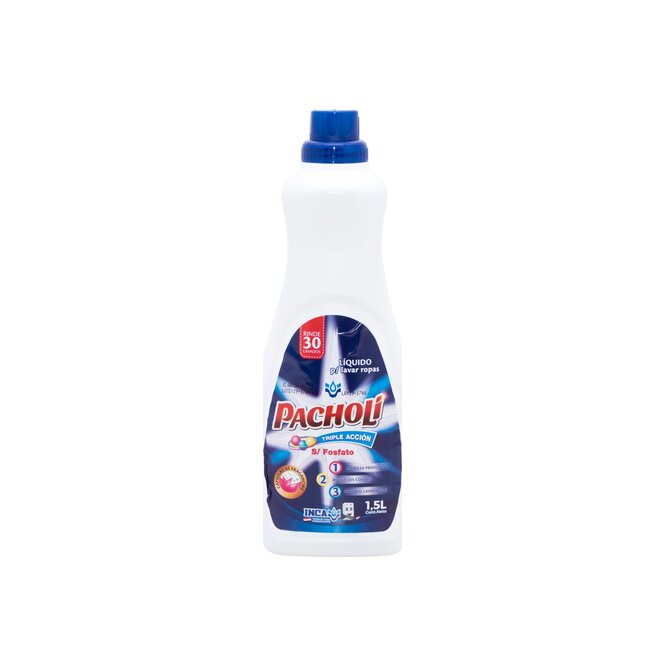 Jabón líquido triple acción botella Pacholí 1,5 litros