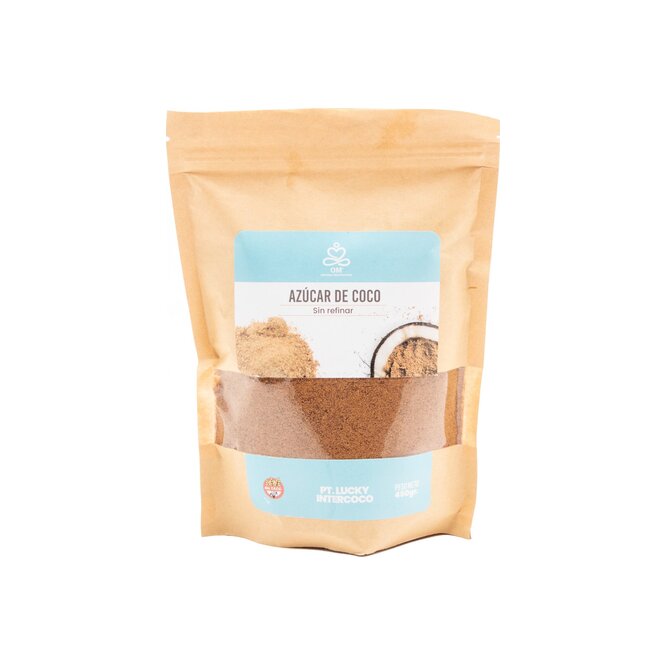 AZUCAR DE COCO 450 GR OM LUCKY DOYPACK