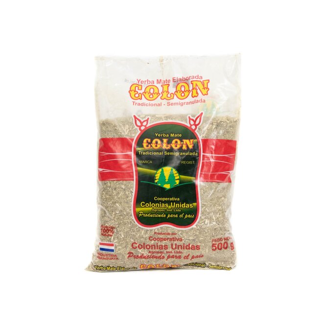 Yerba mate semigranulada bolsa Colón 500 gramos