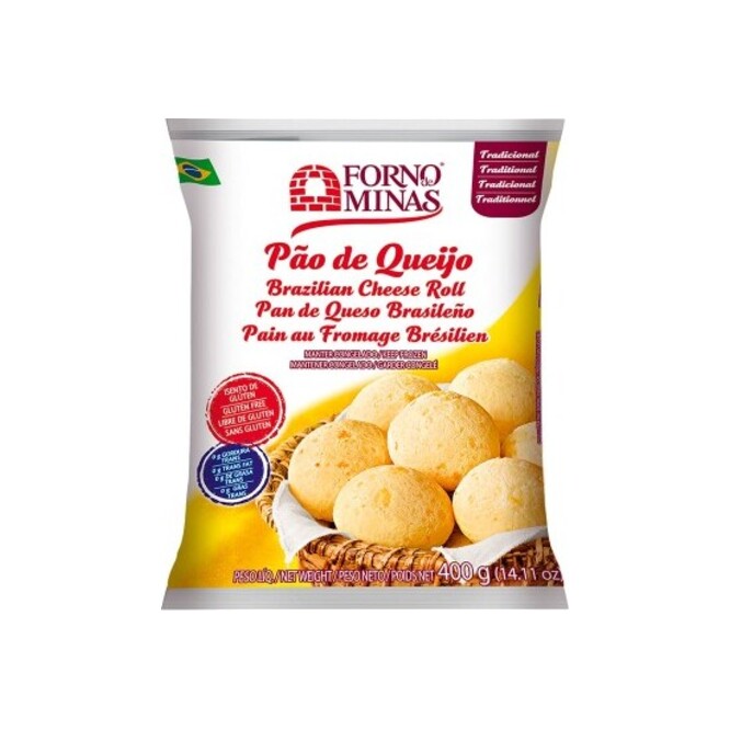 Pan de queso brasileño congelado Forno Minas 240 gramos