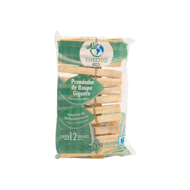 ECO PINZAS GIGANTE MAD P/ROP THEOTO 12UN