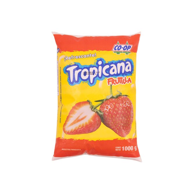 Bebida láctea sabor frutilla Tropicana 1 litro