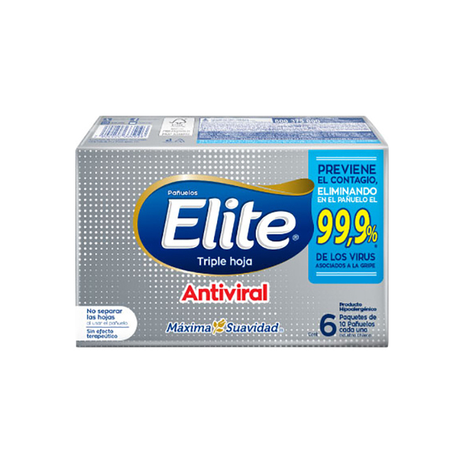 PAÑUELOS DESEC ANTIVIRAL TRIPLE HOJA ELI
