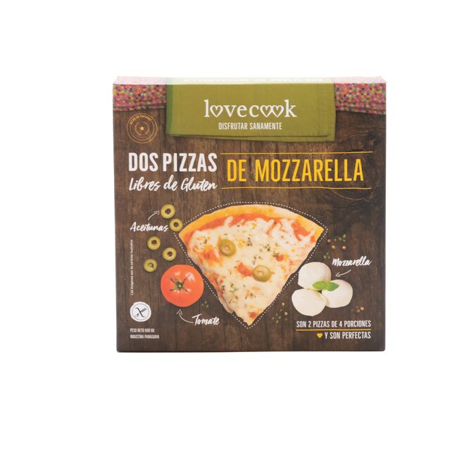 PIZZA MOZZARELLA LIBRE D/GLUTEN 2UN LOVE