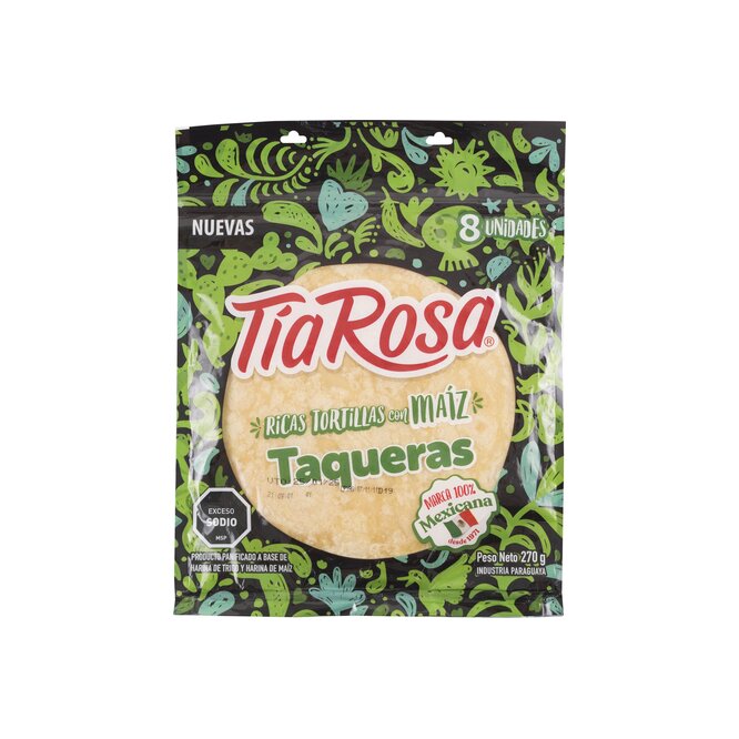 Tortillas de maíz taqueras Tía Rosa 270 gramos