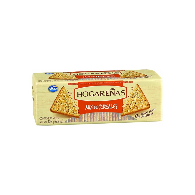 Galletitas mix de cereales Hogareñas 185 gramos