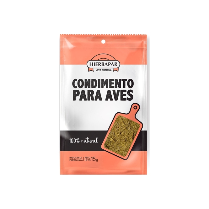Condimento para aves paquete Hierbapar 15 gramos