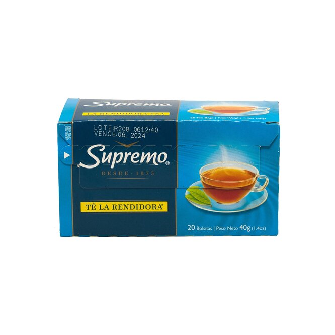 Té la rendidora Supremo 20 unidades