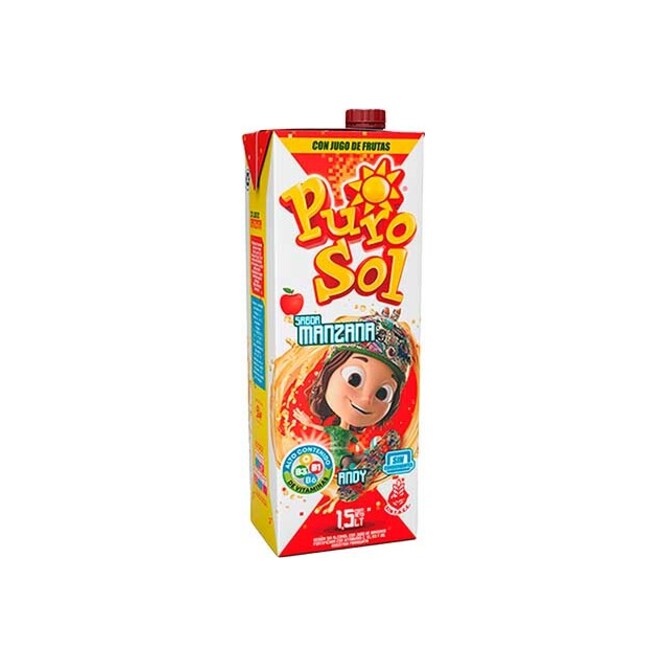 Jugo sabor manzana tetra Purosol 1,5 litros