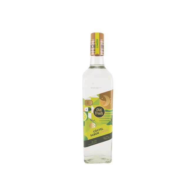 Cóctel sabor a limón en botella Old Tradi 750 ML