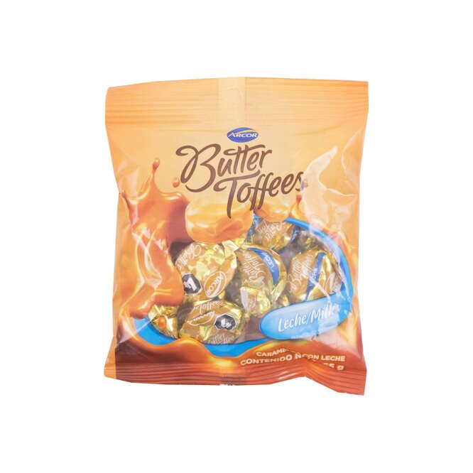 Caramelos con leche Butter Toffees Arcor 55 gramos