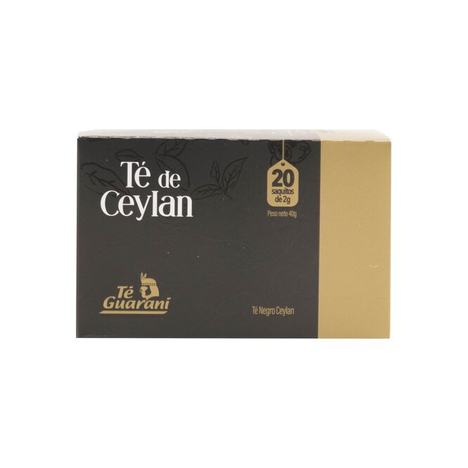 Té negro Ceylán en saco Té Guaraní 20 unidades