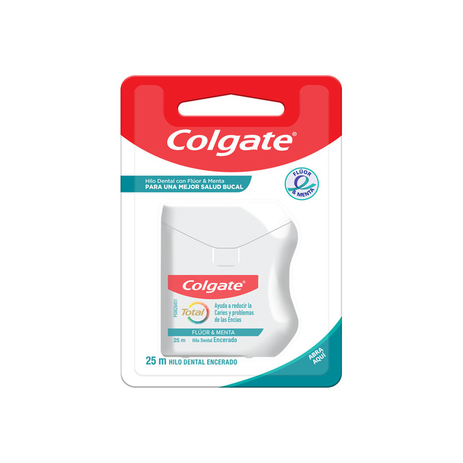 Hilo Dental Flúor Menta Colgate 25 metros