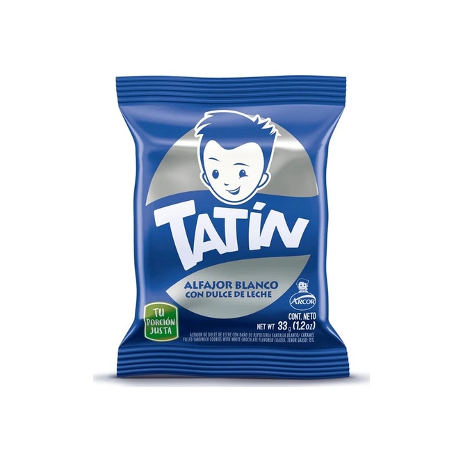 ALFAJOR BLANCO CON DULLEC TATIN 33GR