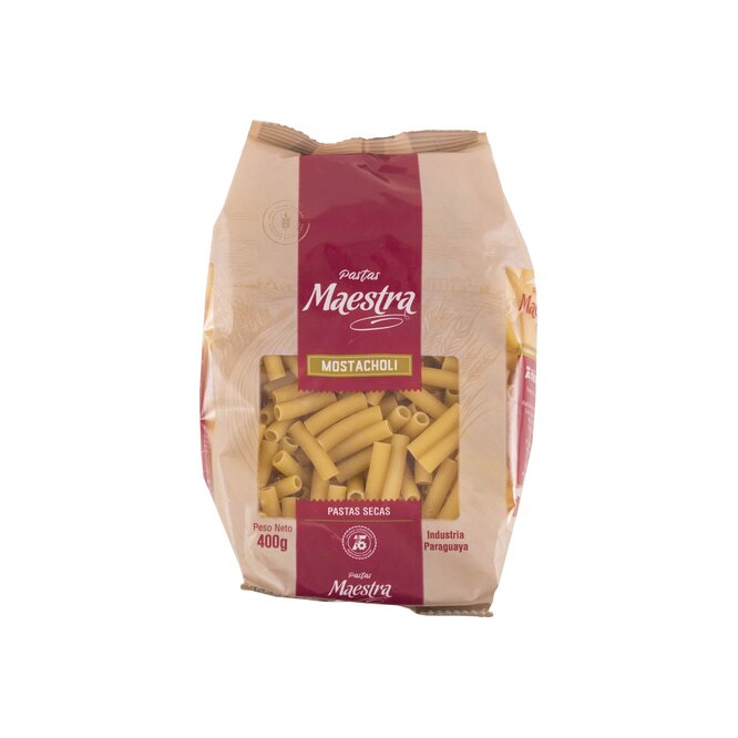 Fideo mostaccioli paquete Maestra 400 gramos