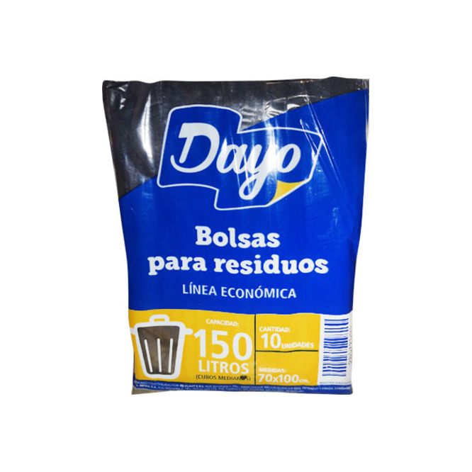 Bolsa para Residuos Económica de 150 litros Dayo 10 unidades