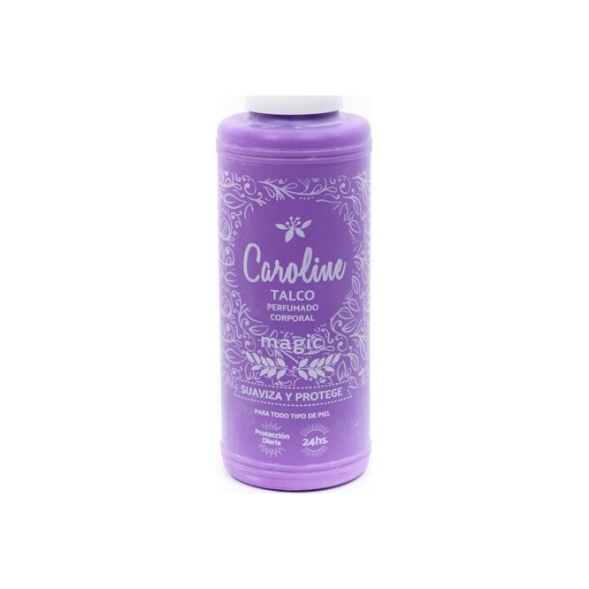 Talco Perfumado Corporal Magic en frasco Caroline 100 gramos