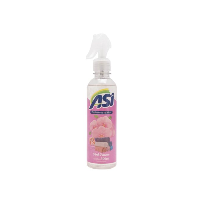 Perfume de telas Pink power botella descartable Así 300 ml