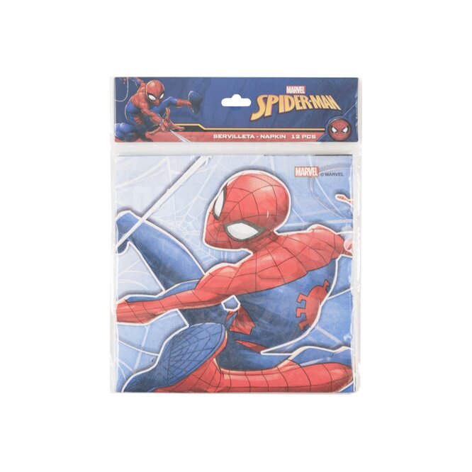 SERVILLETA DE CUMPLEAÑOS SPIDERMAN 12UN