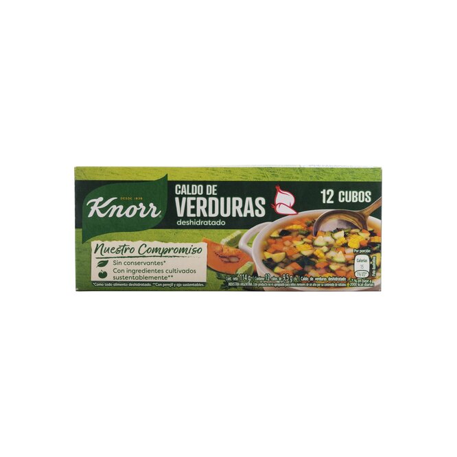 CALDO D/ VERDURAD KNORR  12UN 114GR