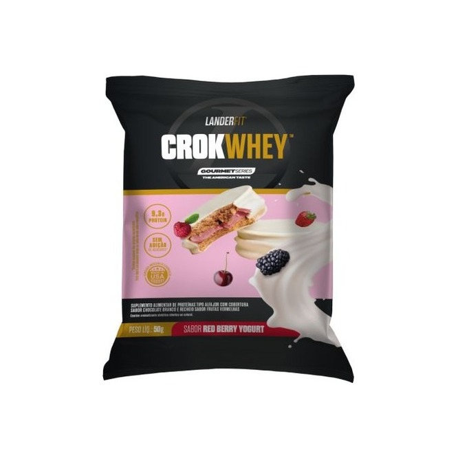 Alfajor Proteico Red berry Landerfit 50 gramos
