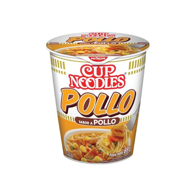 Fideo Cup Noodles Pollo Nissin 71 gramos