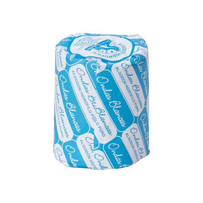Algodón hidrófilo rollo Ondas Blancas 25 gramos