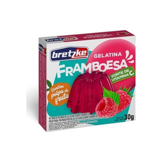 Gelatina Sabor Frambuesa Bretzke 30 gramos