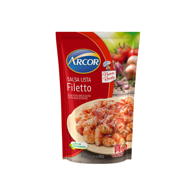 SALSA FILETTO A BASE DE TOMATE ARCOR 340