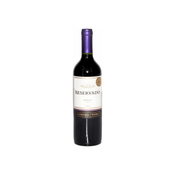 Vino tinto merlot Reservado Concha y Toro 750 ml