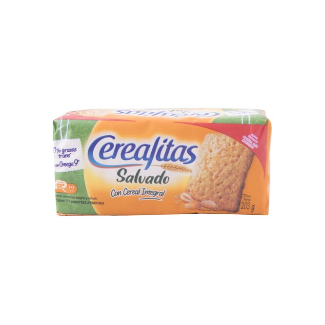 GALLETITAS DE SALVADO CEREALITAS 208GR